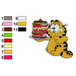 Garfield 26 Embroidery Design